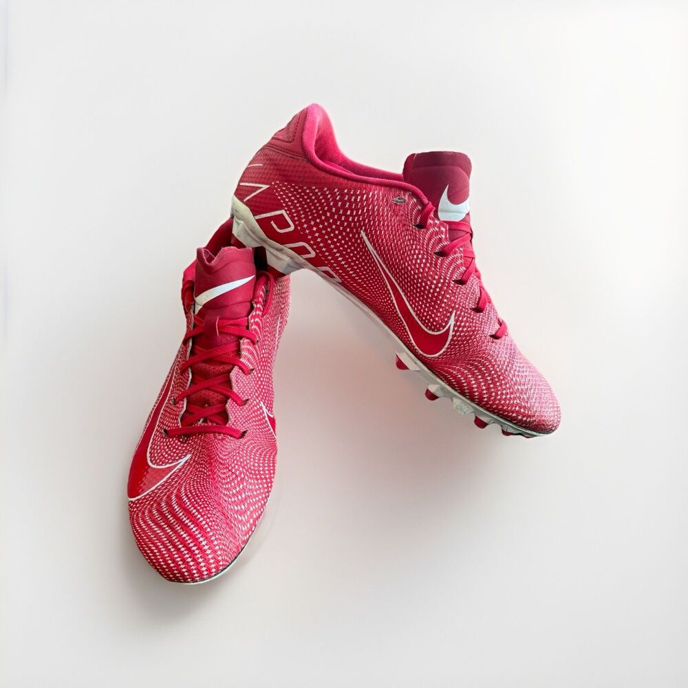 Nike Vapor Edge Team Football Cleats Size 13 Red White CZ2606-600 Speed
